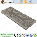 Decking en bois décoratif extérieur solide PVC WPC bois composite en plastique decking